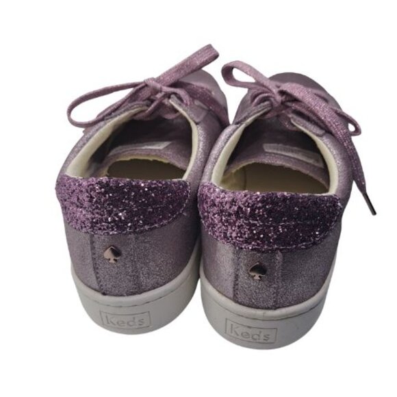 Keds Kate Spade Leather Ace Metallic Glitter Sneakers - Picture 5 of 9